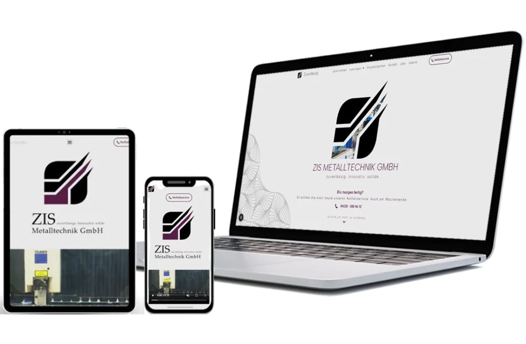 Referenz Metalltechniker unserer Webdesign Agentur
